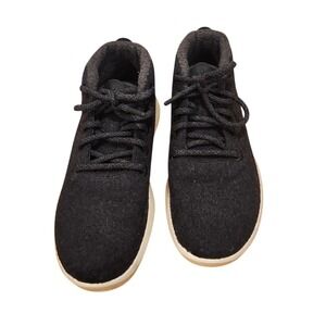 Allbirds Wool Runner-Up Mizzle Womens 7 Black Mid Top Sneakers grey